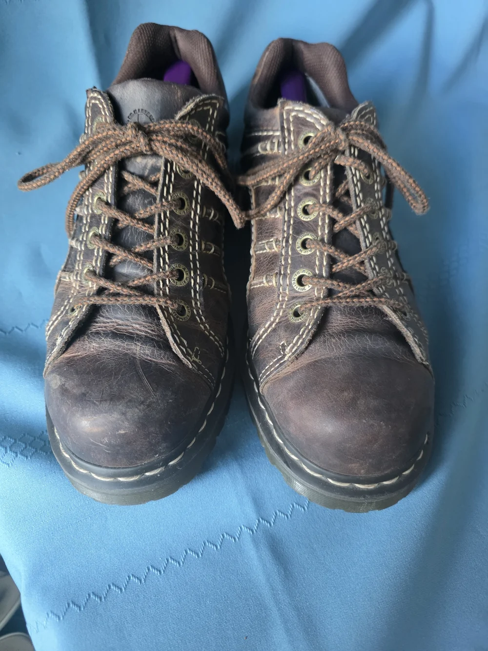 Dr. Martens Vintage Keith Chunky Leather Shoes Brown Casual Oxfords Men 10 Wm 11